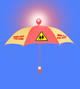 Safety & warning umbrella 