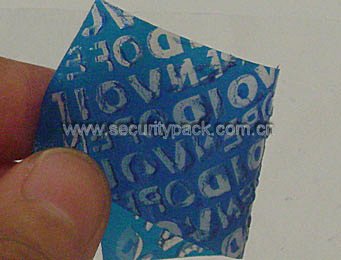 tamper evident label printing material