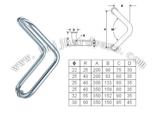 Stainless Steel Hollow Pull Handle