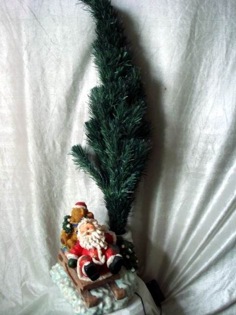 santa claus with tree