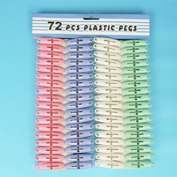 72pc plastic peg