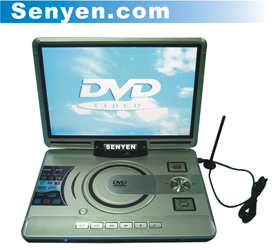 14.1Inch portable DVD with TV/USB/Card reader 