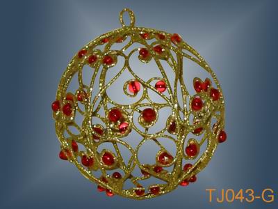 metal ball ornament