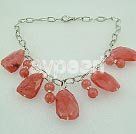 cherry crystal necklace