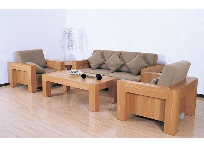 Solid Wood Sofa 