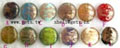 12mm flat round lampwork glass beads