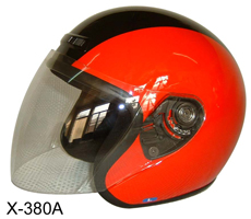 Open face helmet