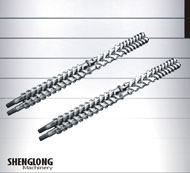 Parallel twin screw barrel