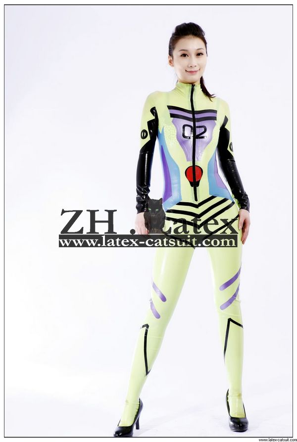 Natural latex catsuit/zentai,100% handmade 