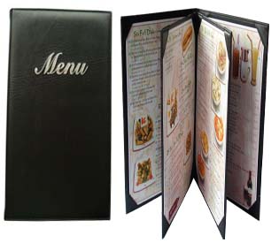 Restaurant menu holder 