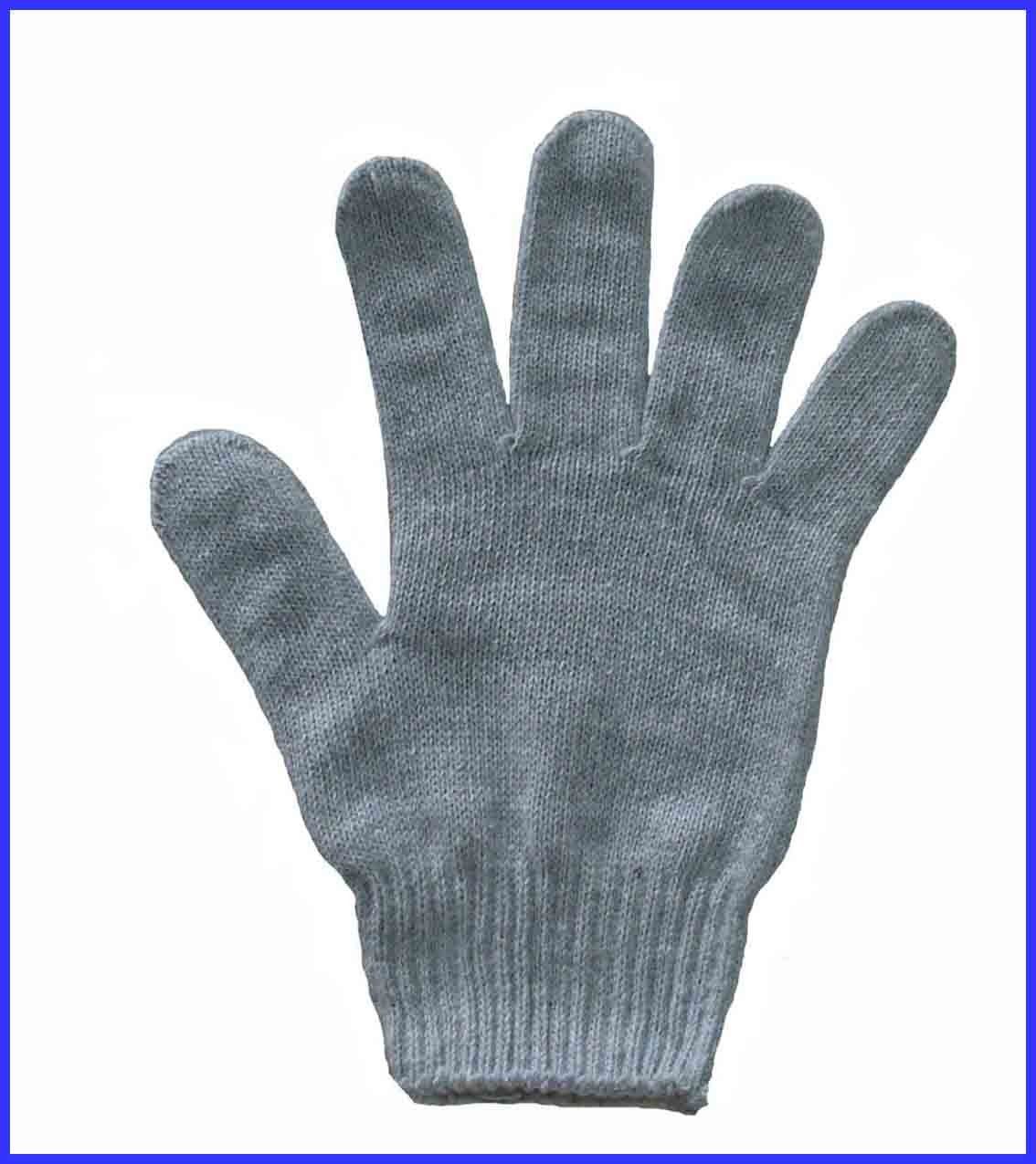 cotton knitted hand gloves