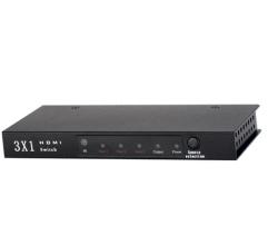 Black 3x1 Hdmi Switcher