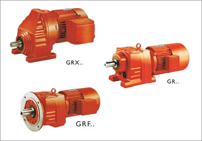 Helical geabox / geared motor