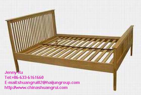 wooden bed