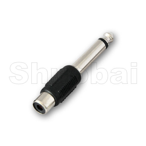 6.3mm MONO JACK PLUG TO RCA PHONO SOCKET 