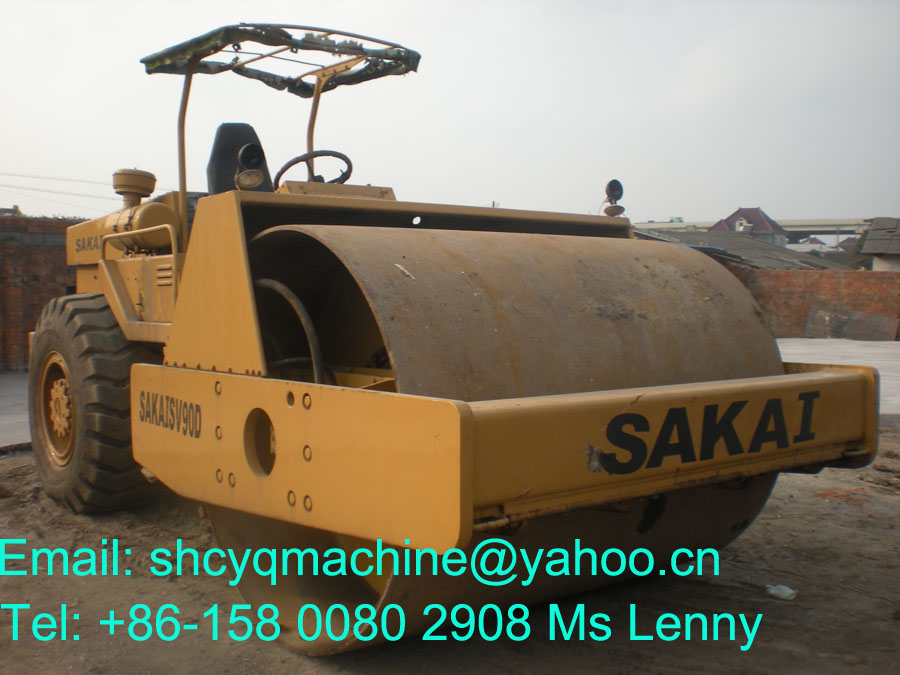 sakai roller sv90d, used wheel loader