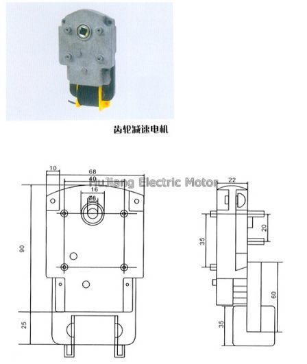 AC single phase shade pole gear motor China