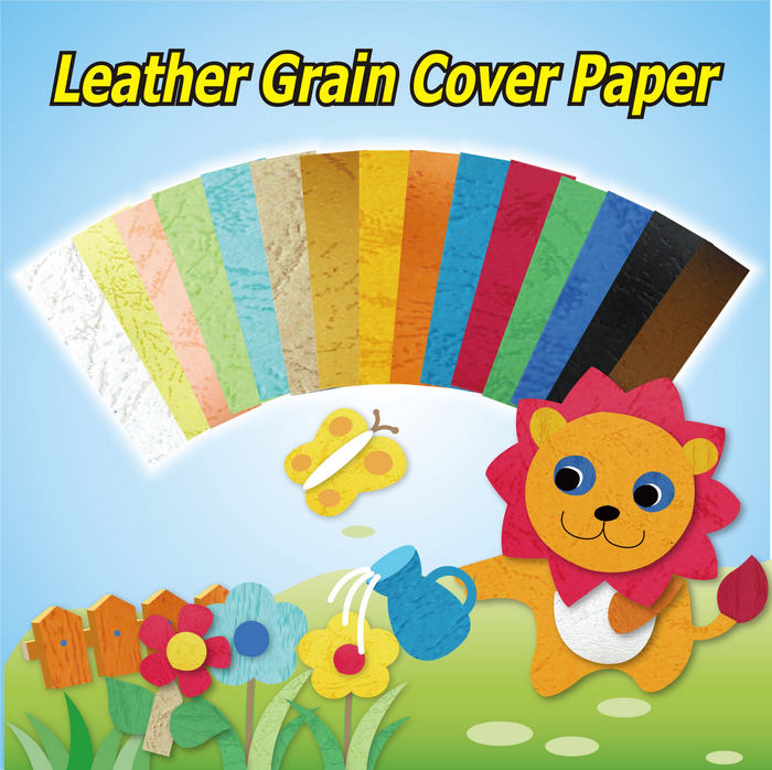 leather grain paper