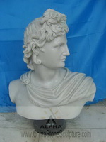 White Marble Bust Statue