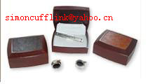 leather cufflink box