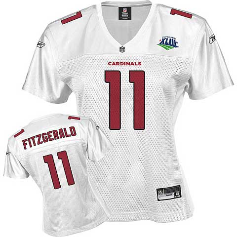 Arizona Cardinals 11 Larry Fitzgerald White 2009 S