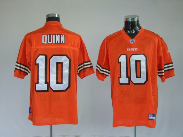 SELL:Cleveland Browns 10 Brady Quinn Orange NFL Jerseys