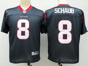 Houston Texans 8 Matt Schaub Blue NFL Jerseys