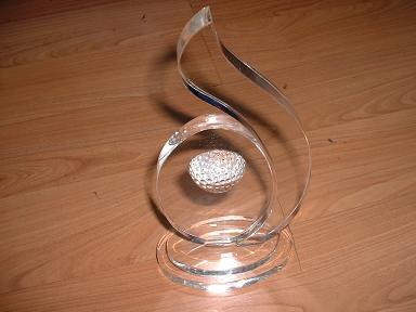 Crystal Golf Trophy