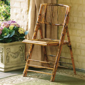 bamboo folding chair