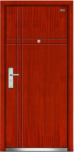 Full Flush Steel-wood Armored Door