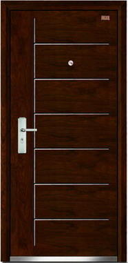 7 Panel Steel-wood Armored Door