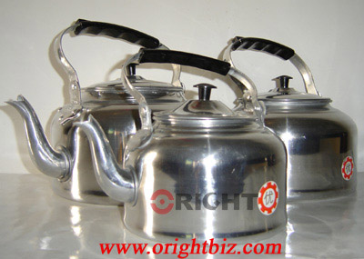 aluminium polished kettle