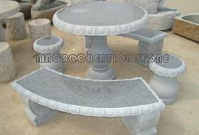 Stone Granite Table and Chair, Garen Stone