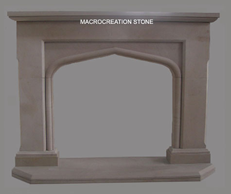 Stone Fireplace Mantel, Fireplace Surround