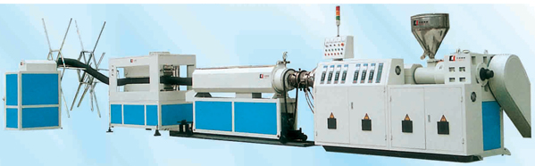 PE carbon Spiral reinforcing Pipe production line