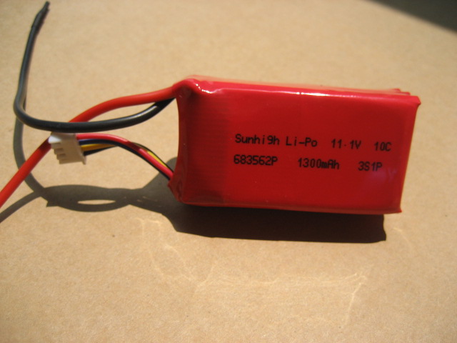 11. 1v 20c 1300mah Lithium Polymer Battery Pack 