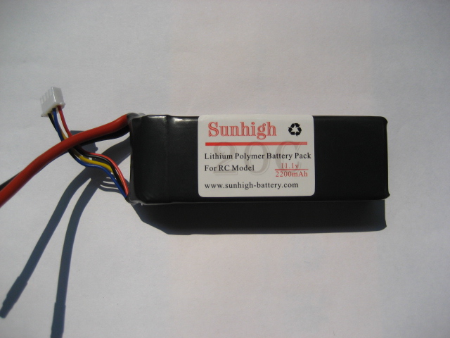 11. 1v 2200mah 20c Lithium Polymer Battery Pack 