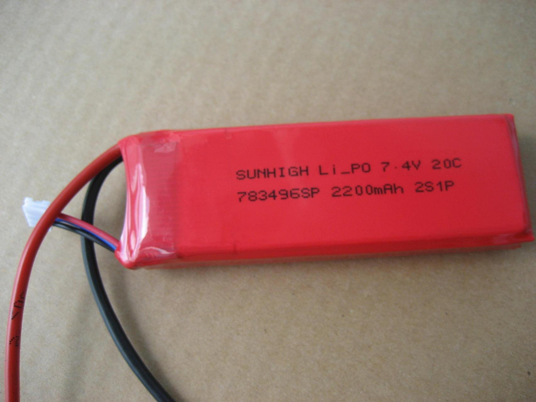 7. 4v 18c 850mah Lithium Polymer Battery Pack 