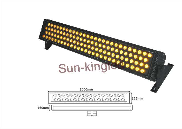 high power led wall washer light-108w