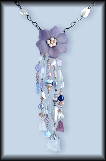 Delphinium Blue Necklace