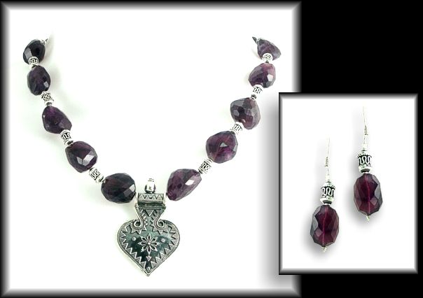 Amethyst Heart Set