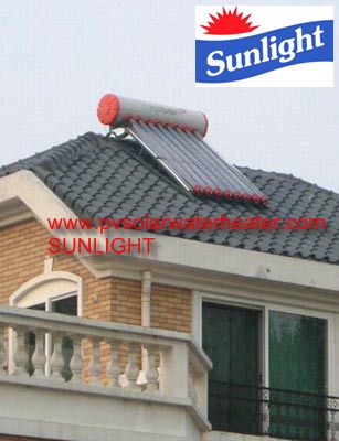 compact vacuum tube solar water heater 