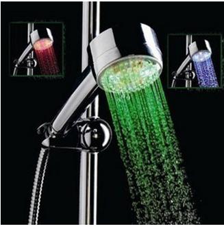 LED bathroom shower head with RGB changing