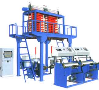 SJ double heads film blowing machine