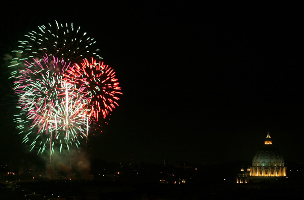 Fireworks display shows