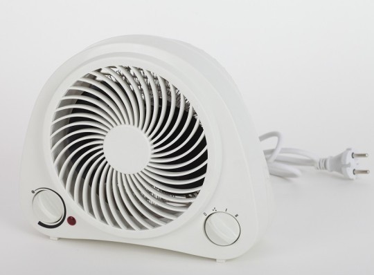 upright electric fan heater