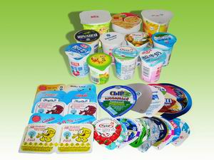 Aluminum foil lids for yogurt