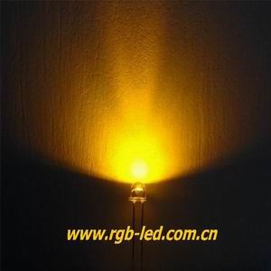 5mm Straw Hat LED yellow color 