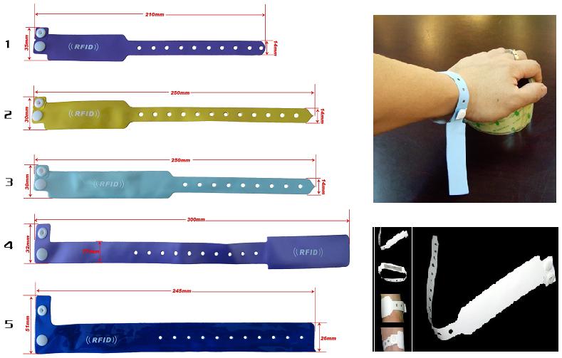 Disposable rfid bracelet for event