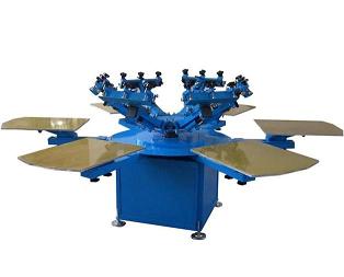 6 color screen printing machine